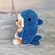 Вязаная игрушка кот-акула. Амигуруми куклы и игрушки. Ирина Перцевая. Ярмарка Мастеров.  Фото №5