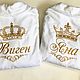 Wedding gift pair of Personalized bathrobes with embroidery, Gifts, Murmansk,  Фото №1