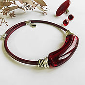 Украшения handmade. Livemaster - original item Chalker: ruby. Handmade.