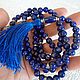 Muslim rosary made of Afghan lapis lazuli and silver 925 99 beads. Rosary. marusjy. My Livemaster. Фото №4