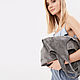 Gray suede Bag Bag medium Package string Bag shopper t shirt Bag, String bag, Moscow,  Фото №1