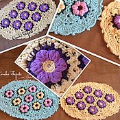 Для дома и интерьера ручной работы. Ярмарка Мастеров - ручная работа Коврики"Цветы на клумбе". Handmade.