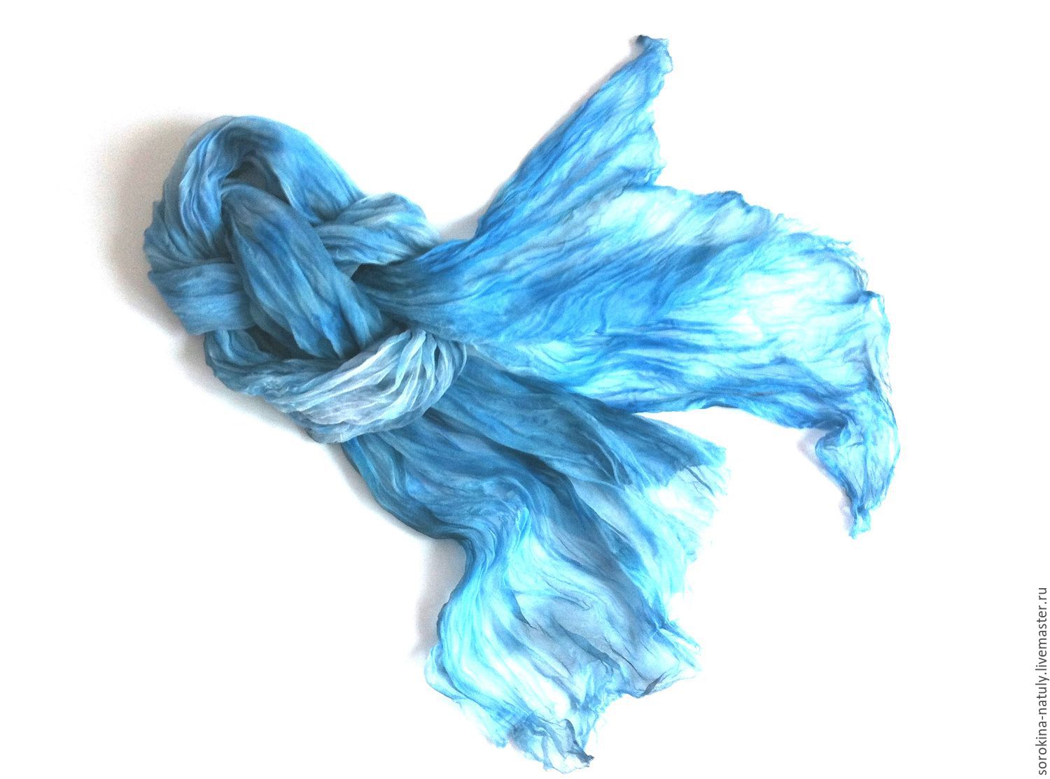 Batik stole scarf wind Whispers Handmade Batik from Natalia Sorokina Shop silk Paradise blue silk scarf Gift woman gift girl Stole silk Women's scarf, Buy Scarf gift
