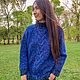 Sweater, sweater "BLUE LAZUR" from Italian merino wool, Sweaters, Ulan-Ude,  Фото №1