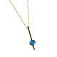 Bright blue jade pendant on a chain, jade pendant gift. Pendants. Irina Moro. My Livemaster. Фото №4