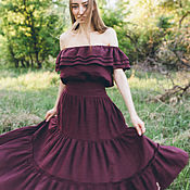 Платья: летнее платье из натурального льна