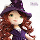 Witch doll in costume for Halloween celebration. Dolls. CountryKids - doll with a soul. My Livemaster. Фото №4