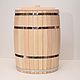 Wooden barrel of 200 litres water. Barrel decorative. Art.17021, Cooperage, Tomsk,  Фото №1