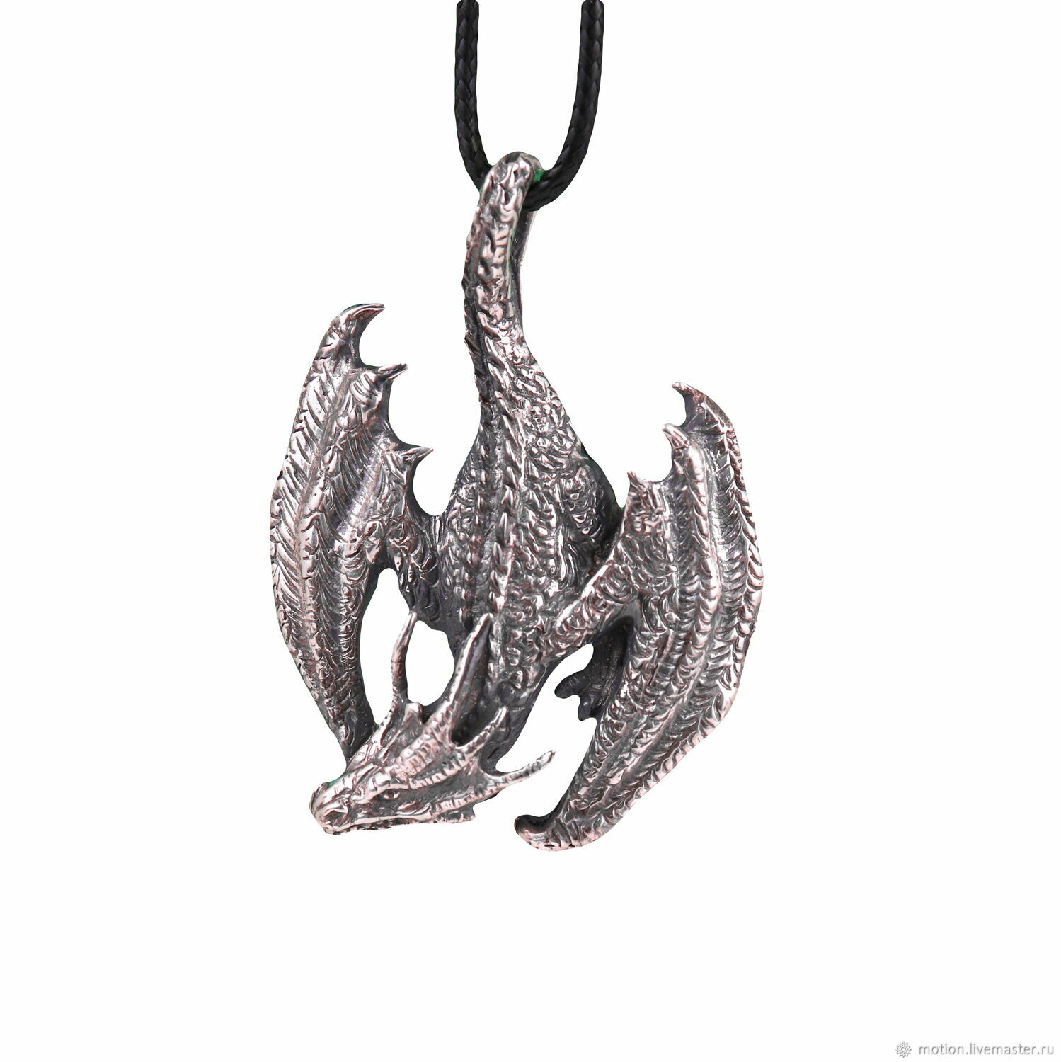 Silver Dragon Pendant, Oxidized Jewelry, Best Gift For Her and Him, Pendant, Yerevan,  Фото №1