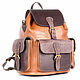 Кожаный рюкзак "Классик 3" коричневый, Рюкзаки, Санкт-Петербург,  Фото №1