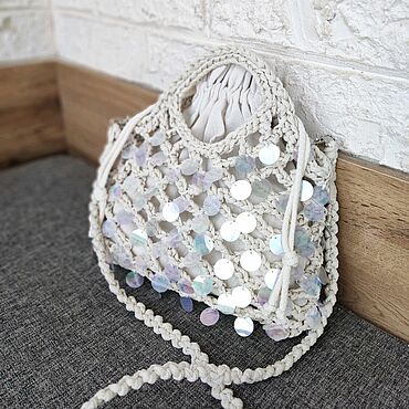 Сумки ручной работы. Ярмарка Мастеров - ручная работа Сумка с пайетками. Handmade.
