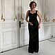 Long black dress with train. Dresses. michellenardin. Online shopping on My Livemaster.  Фото №2
