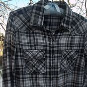 Винтаж handmade. Livemaster - original item Women`s flannel shirt. 100% cotton.. Handmade.
