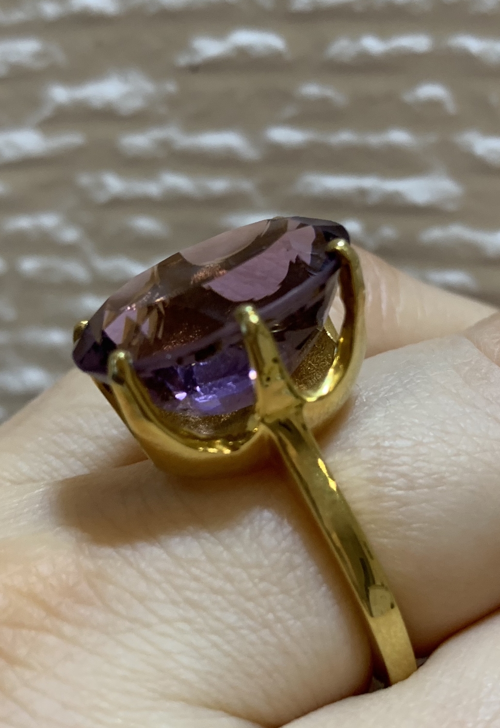 Zspoke Amethyst ring 
