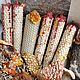 Order A set of candles with natural fly agaric. next25. Livemaster. . Ritual candle Фото №3