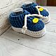 Пинетки ботиночки для малыша. Пинетки. knitting4you. Ярмарка Мастеров.  Фото №4