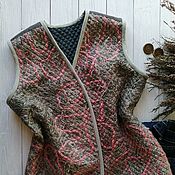 Одежда handmade. Livemaster - original item Vest warm one-sided 