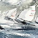 'Find the Way' watercolor painting (landscape, sea, sailboat). Pictures. Nadezda Perova. Online shopping on My Livemaster.  Фото №2