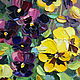Order Oil painting pansies. Dubinina Ksenya. Livemaster. . Pictures Фото №3