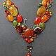 Order Necklace Autumn Wedding. color of magic. Livemaster. . Necklace Фото №3