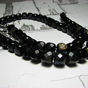 Украшения handmade. Livemaster - original item Beads with golden obsidian 