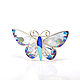 The Mosaic butterfly BROOCH. Natural stones. The author's work. Brooches. ARIEL - MOSAIC. My Livemaster. Фото №6