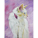 Oil painting ' White cat', Pictures, Belorechensk,  Фото №1