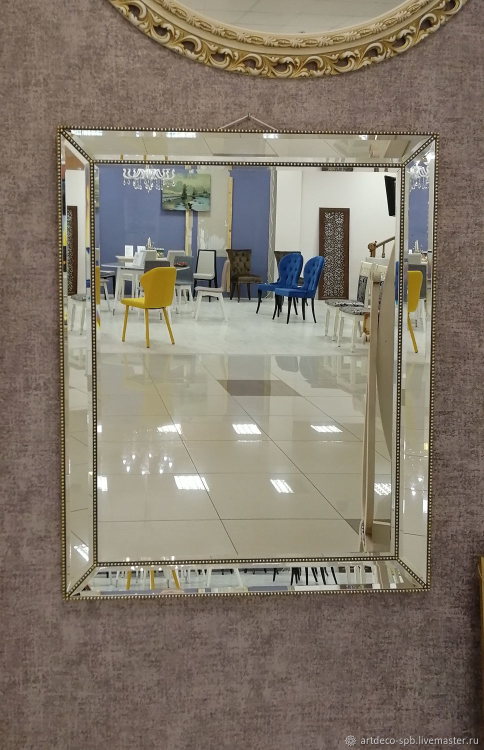 Обрамление зеркального панно