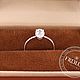 Помолвочное кольцо с бриллиантом 1 карат. Кольцо помолвочное. FROLOF JEWELRY. Ярмарка Мастеров.  Фото №6