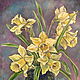Oil painting still life with daffodils - floral still life, Pictures, Murmansk,  Фото №1