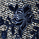 Синий Джемпер из вискозного трикотажа с авторской вышивкой. Джемперы. natalini  Женская одежда. Интернет-магазин Ярмарка Мастеров.  Фото №2