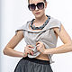  Lt_014angora_perl Top with collar, angora color/mother of pearl. Tops. The fashion house Julia Sindrevich. My Livemaster. Фото №5