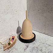 Шкатулка-игольница из дуба в коричневом цвете