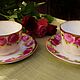 Винтаж: ROSENTHAL Chrysantheme(1891-1906 г.)Чайные пары"Cäcilie", Кружки винтажные, Трир,  Фото №1