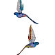 Interior hanging decoration stained glass bird Parrot Stor. Pendants for pots. In Glass. Online shopping on My Livemaster.  Фото №2