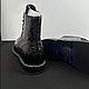 Men's ankle boots with zipper and laces, made of genuine crocodile leather. Ankle boot. SHOES&BAGS. My Livemaster. Фото №4
