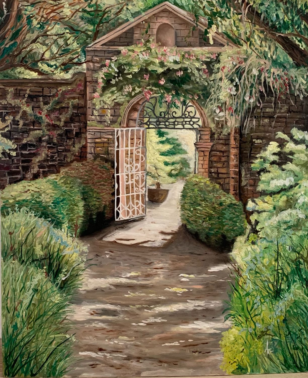 Картина «Летний сад» в интернет-магазине Ярмарка Мастеров по цене 15000 ...