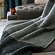 Вязаный плед. Плед ручной вязки 130×180 см. Пледы. Woolmood-store. Ярмарка Мастеров.  Фото №4