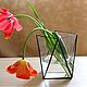 Vase of glass. Geometric vase Loft. Vases. Glass Flowers. My Livemaster. Фото №6