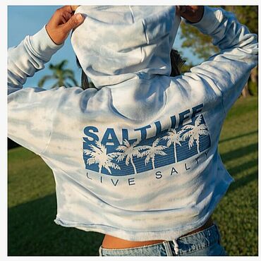Винтаж ручной работы. Ярмарка Мастеров - ручная работа Худи Salt life xlg. Handmade.