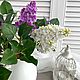 Сирень из холодного фарфора. Элементы интерьера. Николаева Ирина. Created flowers.. Интернет-магазин Ярмарка Мастеров.  Фото №2