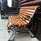 Wrought iron bench with back. Garden benches. askalonkovka (askalonkovka). Online shopping on My Livemaster.  Фото №2
