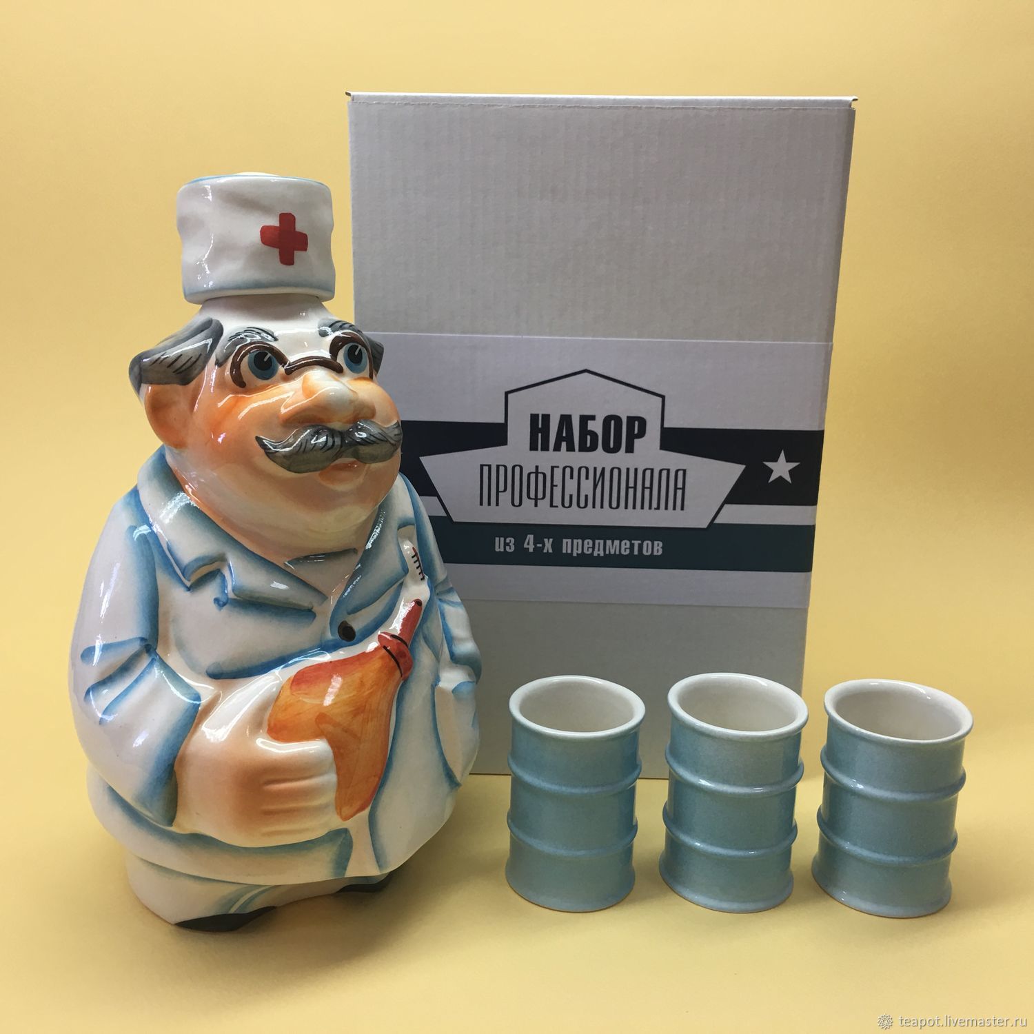 Doctor shtof porcelain. Professional kit, Souvenirs by profession, Moscow,  Фото №1