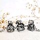 Tiny bathhouse charm and teddy bear. Charm Pendant. 4Unique. Online shopping on My Livemaster.  Фото №2