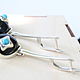 Jewelry set with black enamel and turquoise made of 925 SER0007 silver. Jewelry Sets. Sunny Silver. My Livemaster. Фото №4