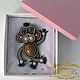 Soutache brooch Monkey from Overly