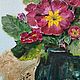 Primrose flower painting 'Keys to Summer' oil on canvas. Pictures. Paint with Love (lotmarket). Online shopping on My Livemaster.  Фото №2