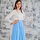 Skirt blue cotton Maliki. Skirts. Skirt Priority (yubkizakaz). Online shopping on My Livemaster.  Фото №2