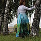 Felted skirt 'Native birch'. Skirts. silk wool. My Livemaster. Фото №5