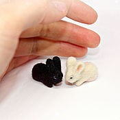 Куклы и игрушки handmade. Livemaster - original item Miniature rabbits. Handmade.